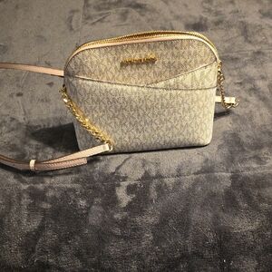 Michael Kors Gold Crossbody Bag with Signature Style